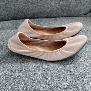 Tieks By Gavrieli Leather Baby Pink Ballet Foldable Travel Flats Size 8